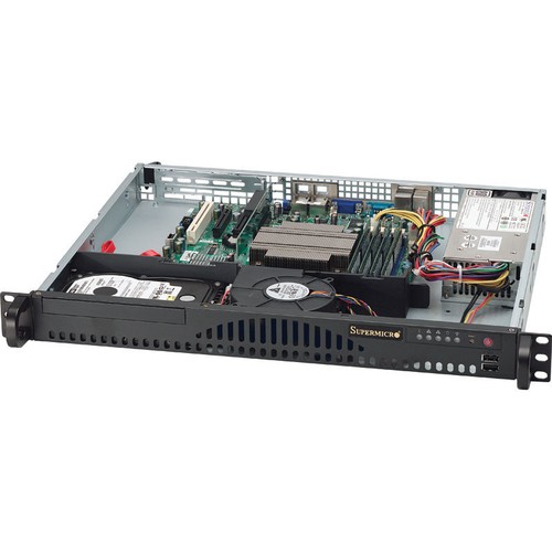 Supermicro SC101S - Ultra small form factor - mini ITX - no power supply - black Supermicro CSE-101F Mini-ITX Compact Desktop BOX Chassis, NO Power